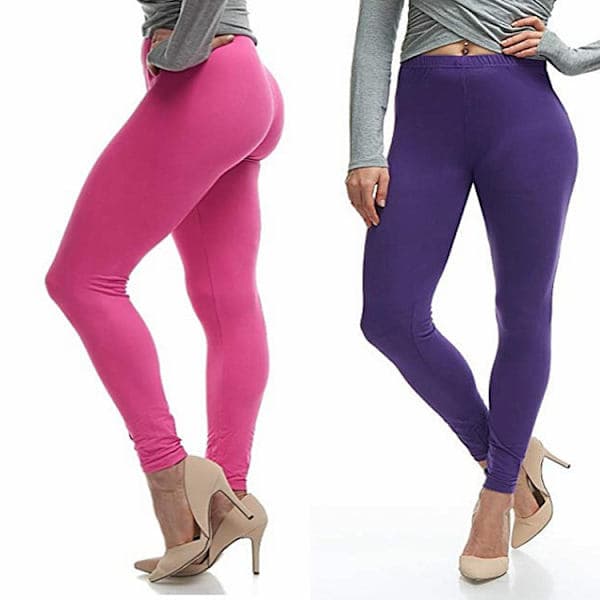 Women's Solid Color High Waist Stretchy Leggings Deep Blue M Deep Blue Deep Blue M