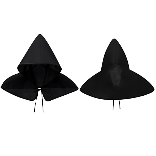 Gotisk Kort Kappe Unisex Rekvisitter til Halloween Fest Middelalderlig Hætte Cosplay Kostume Djævle Kapper Heks Troldmand Hætteklædte Kostumer
