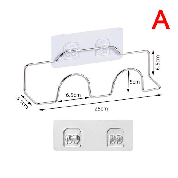 Seinälle kiinnitettävä tossuteline, ripustuskenkäteline A