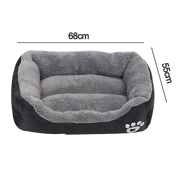 Hundebed, Hundebed For Store Hunder, Vaskbar Dyremadrass Komfortabel Og Pustende Stor Hundebed L 68cm*55cm