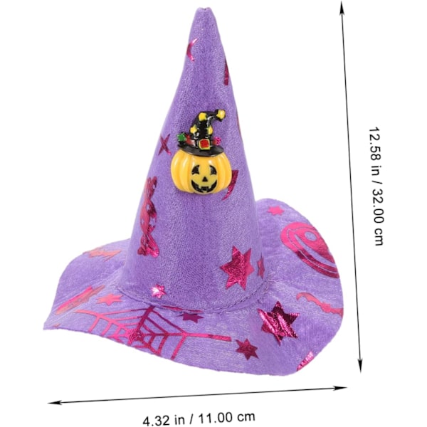 5 kpl hiustarvikkeita Halloween-rekvisiittaa varten, kissa-velhon hattu, koiran noitahattu, koiran Halloween-päähine, kartiohatut, noitahattu