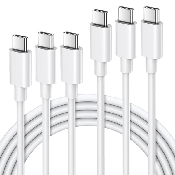 USB C til USB C Hurtigladekabel 60W Type C Kompatibel med iPhone 15 16 Android-telefoner 3-pakning 1 meter