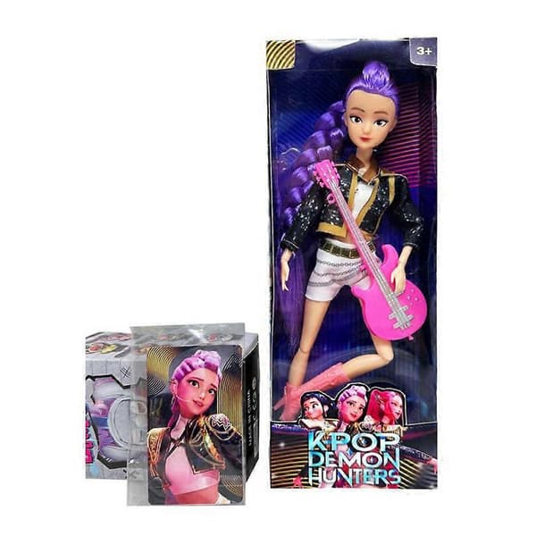K-POP Demon Hunters Docka Kpop Idol Actionfigur Söt Demon Hunter Samlarobjekt Vinyl Figurin Leksak för Barn Fans Rumi