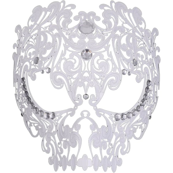 Maskeradmask Mardi Gras Kostymmask Jul Cosplay Metall Partymask