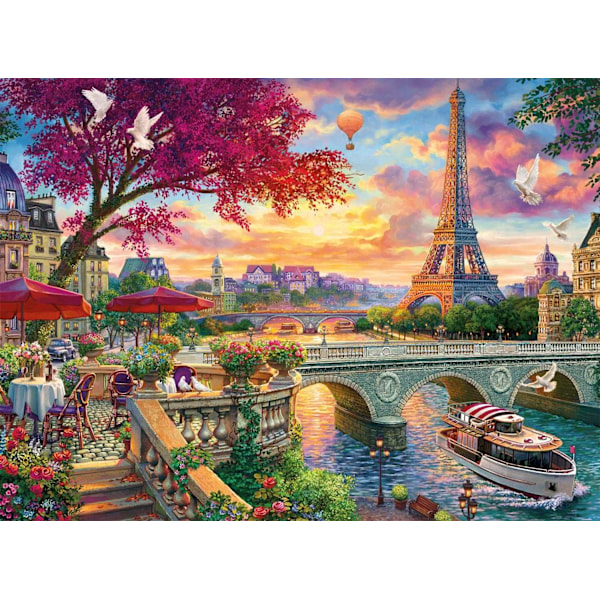 Diamantmålning 30x40cm - Eiffeltornet Paris Multicolor multifärg