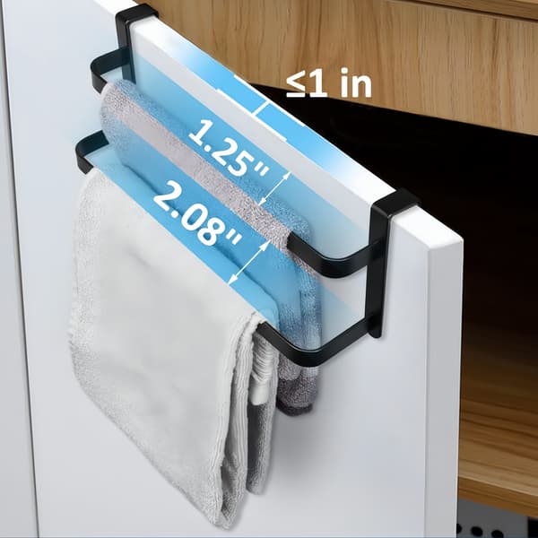 Kjøkkenhåndklestativ Dobbel Dør Håndklestang 1pc