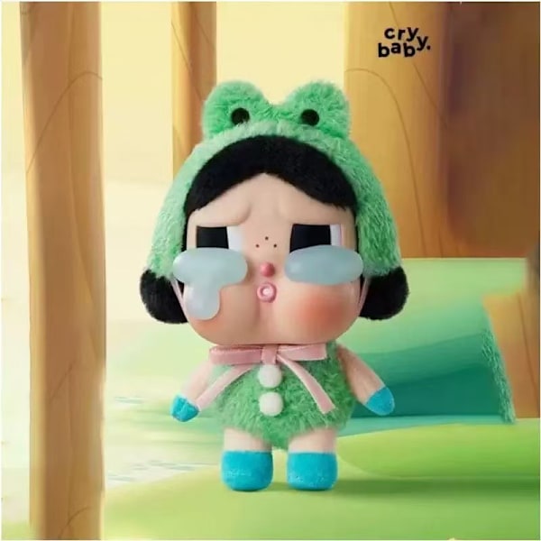 Itkevät vauvat -sarjan vinyylikasvoiset pehmolelut sokkolaatikossa, trendikäs riipus mini Crying Rabbit【1pc in box】