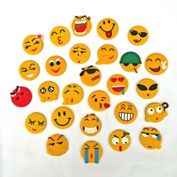 Emoji Magnet Kylskåpsmagnet Dekorativ Whiteboard Klassrumsskåp H