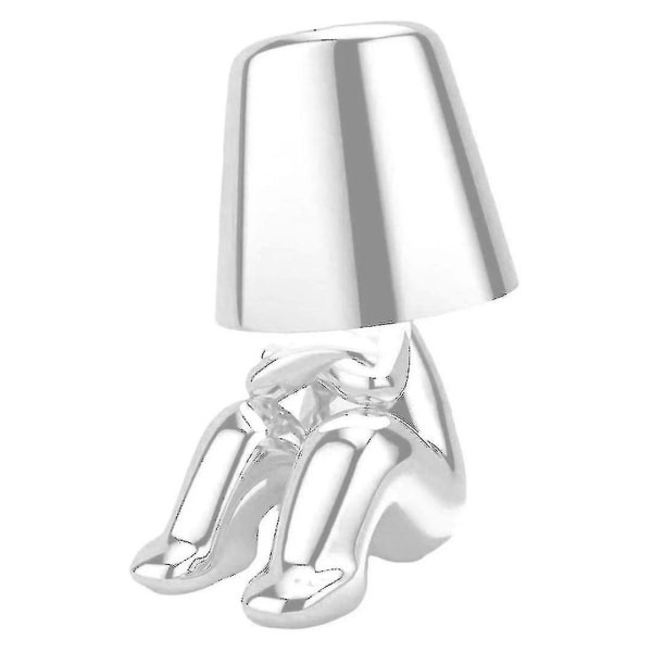 Bedside Touch Bordslampa, Guld Thinker Lamp Skrivbordslampa Sladdlös Uppladdningsbar Bärbar Dekorativ Nattbordslampa Med USB laddning G