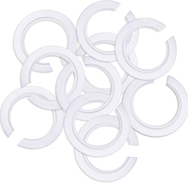 E27 til E14 Plastskærm Ringadapter, Skærmreduceringsring til montering af Edison skrueskærme til bajonetlampeholdere (10)