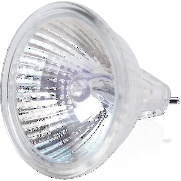 Sett med 8 Gu5.3 Mr16 20w 12v Varmhvit Halogenpære, Glasshette 400lumen 2-pinners Spotlight Erstatning for 20w Halogen