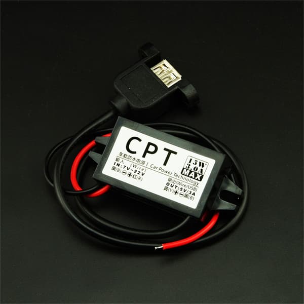 12V til 5V DC-DC Step Down Spenning Power Utgangsadapter Power Buck-omformer Spenningsregulator Enkel å bruke 0.05 Single USB