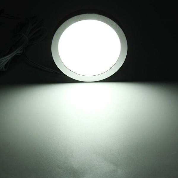 12V 2.5W LED-spottivalo sisätiloihin pakettiautoihin, veneisiin, asuntoautoihin (valkoinen, 1 kpl), lukemiseen, valaistukseen