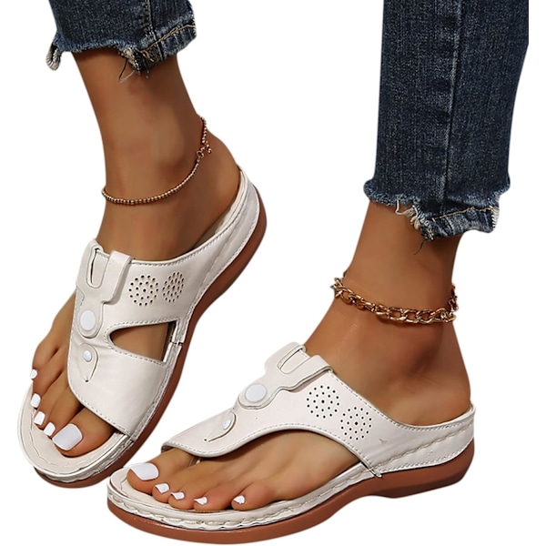 Summer comfortable flat bohemian women flip flop sandals