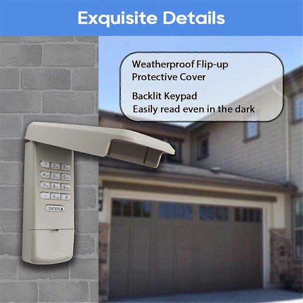 for Chamberlain Garage Door Opener Keypad & Remote Control Set