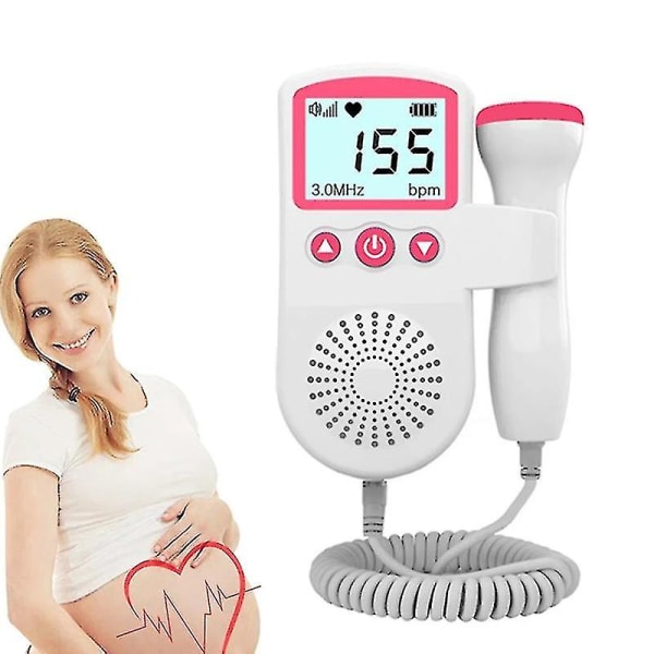 3.0mhz Doppler Fosterpulsmätare Hem Graviditet Baby Fosterljud Hjärtfrekvensdetektor