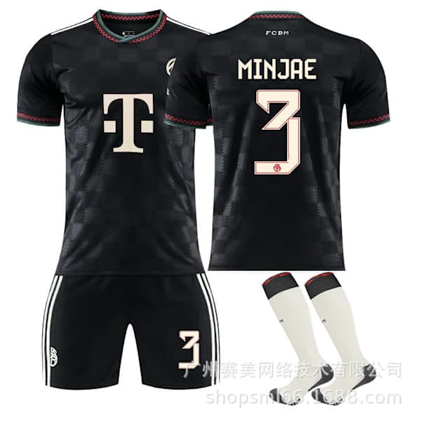 Bayern udebanetrøje sæt 25-26 (med strømper) NO.3 MINJAE NO.3 MINJAE 16#