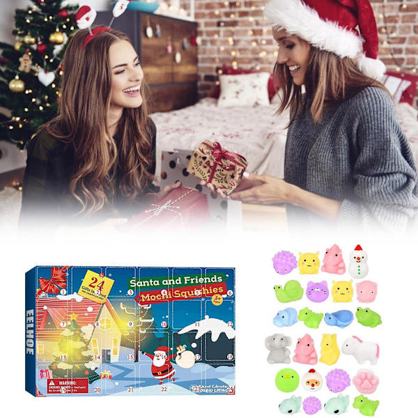 Julekalender 2021 24 Dages Nedtællingskalender Blind Box Stressaflastende Legetøj Undervisningslegetøj Gave til Børn Voksne