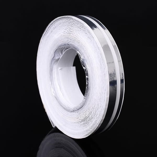 Ohutraideteippi Steamline Pinstripetape (hopea) Silver