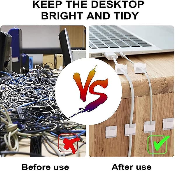 60 kpl kaapeliklipsit, itseliimautuvat kaapeliklipsit kaapeleille