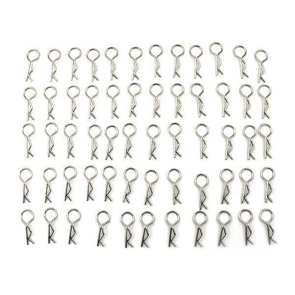 100 stk karosseriklips i rustfritt stål Pin Shell for 1/10 1/16 RC HS 0 1