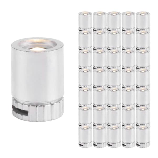 36 stk. Miniatyrlys til Dukkehus, Mini LED-lys til Håndværk, Mini Spotlights Batteridrevne Silver