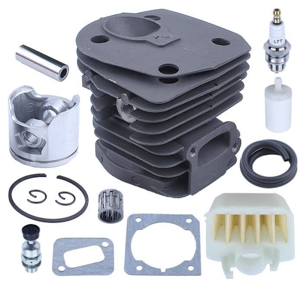 Cylinderkolv (44mm) + Luftfilter + Kolvkit Kompatibel med Husqvarna 350 351 353 346 XP Motorsåg