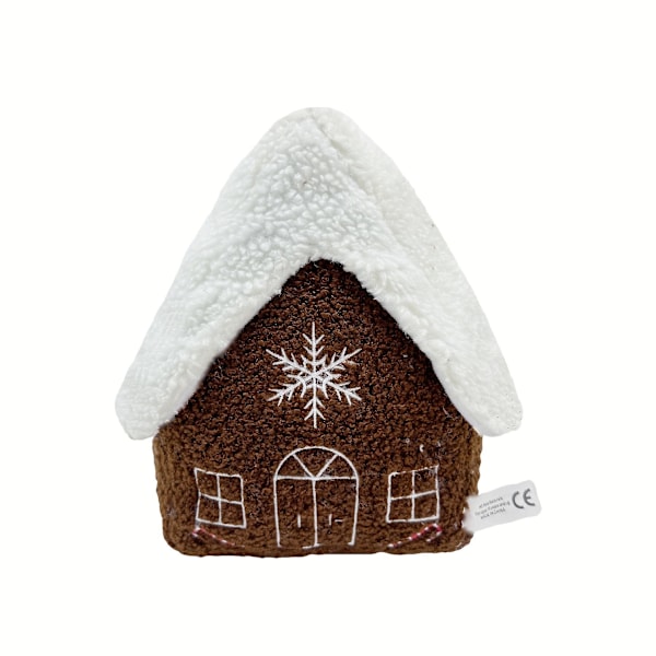Kreativt Plyschleksak Jul Pepparkakshus Docka Barn Present
