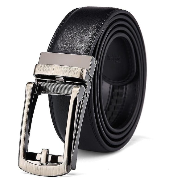 Men's Belts Leather Personalized Automatic Buckle Belts-120cm-