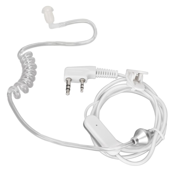 Akustiskt rörheadset 2-stifts bekväm klar spiral 2-vägs radioöronsnäcka för Baofeng UV5R BF480 V7 V8 0.2