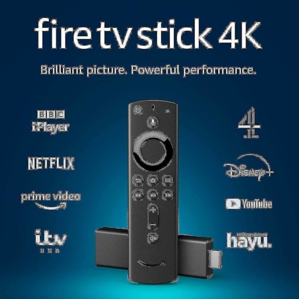 Fire Tv Stick 4k Ultra Hd Media Player med Alexa Voice Remote