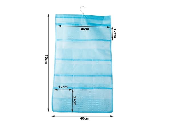 Underwear Organizer Hanging Wardrobe Double-Sided 22 Pockets Hanger_MGF
