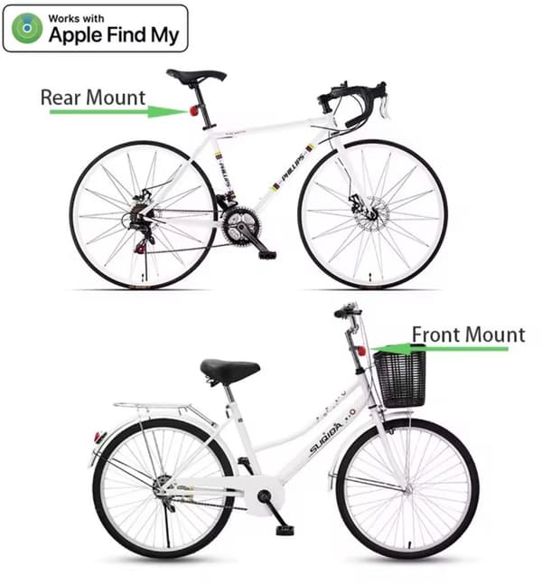 Cykelreflex med GPS-spårare – Stöldskyddande LED-cykellampa och reflex för ökad säkerhet