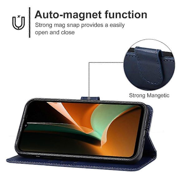 Læderetui til Ulefone Armor 17 Pro Blå Til Ulefone Armor 17 Pro Blå Blå Blue For Ulefone Armor 17 Pro
