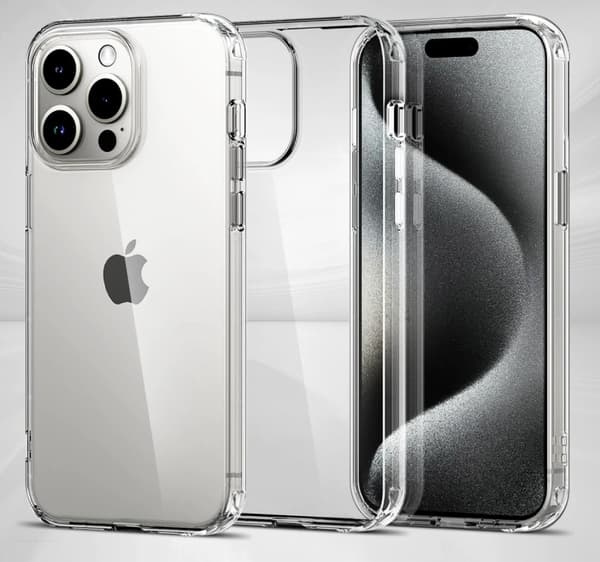 Skyddande telefonfodral för iPhone 16 Pro med skärmskydd, hållbar design