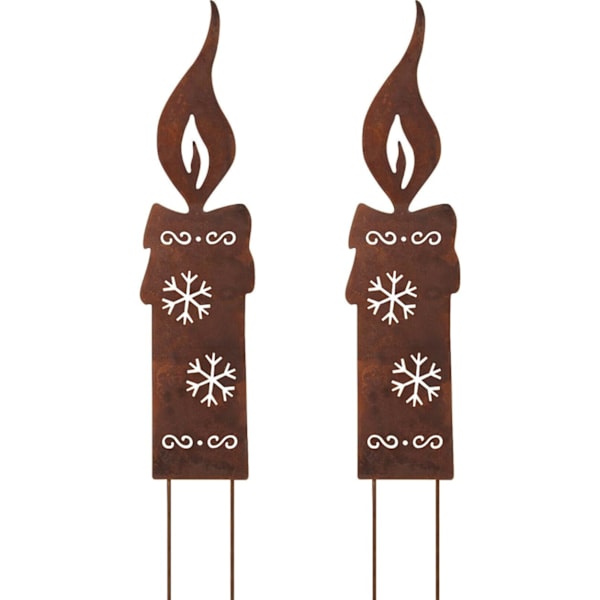 Blå dröm 2-pack snöflingeljusinsatser