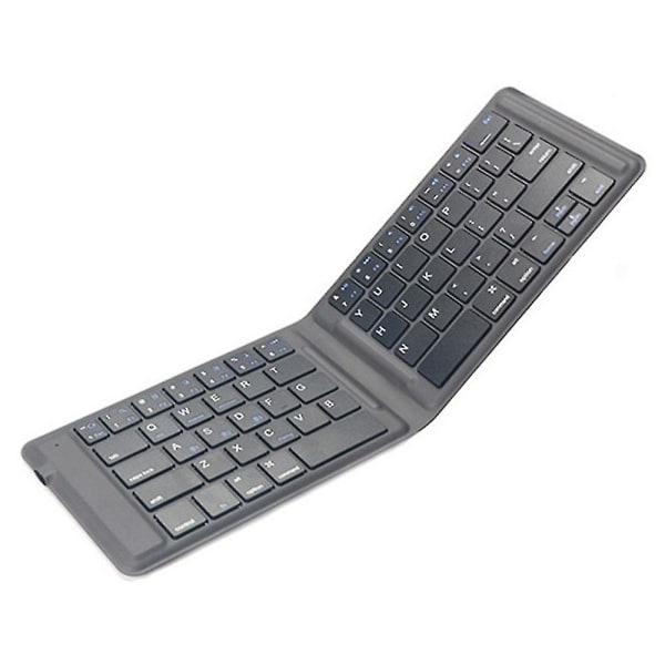 G2104 Bärbar hopfällbar 65 nycklar Bluetooth tangentbord Ultratunt läderbelagd dator Bärbar bärbar trådlöst tangentbord--