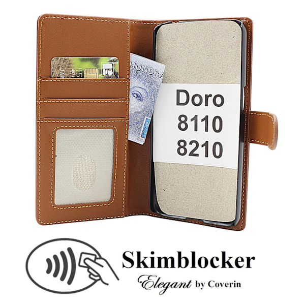 Skimblocker Doro 8110 / 8210 Pung Etui Svart