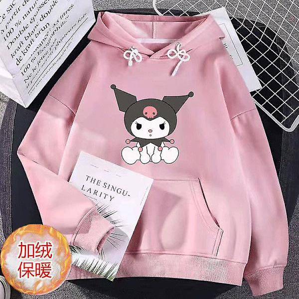 Sanrio Anime Cinnamoroll Kuromi My Melody Plyschhuvtröjor Kläder Pojkflicka Baby Tröjor Pullover Toppar Present 125-135CM 125-135CM HOUU-1