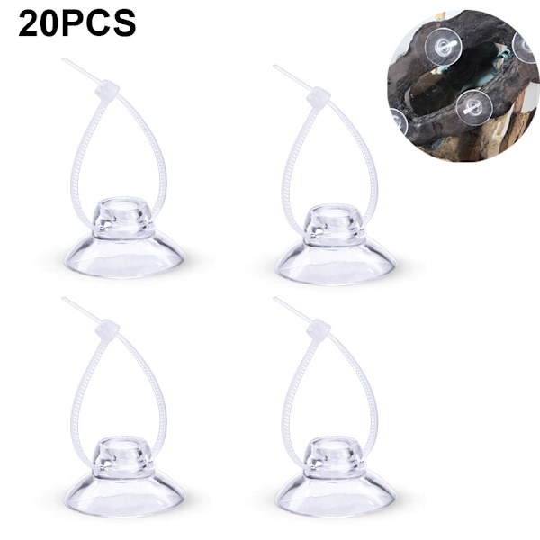 Akvarie sugkoppar - 20-pack fiskakvarium sugkoppar akvarium
