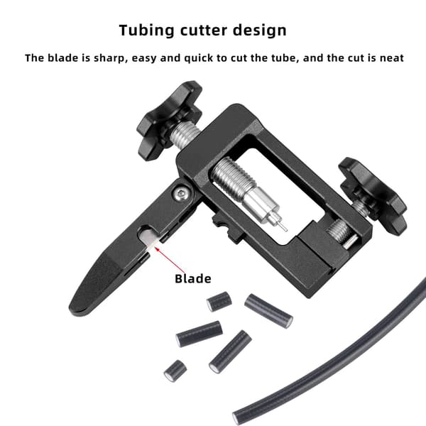 Oil Needle Insertion Tool, High-Quality Nylon Material, Durable Construction with Integrated Hydraulic Hose Cutter, Bicycle Needle Inserter