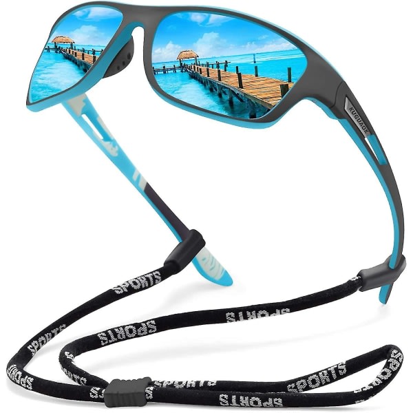 Polariserade sport solglasögon för män Körning Cykling Fiske Solglasögon 100% UV-skydd Glasögon