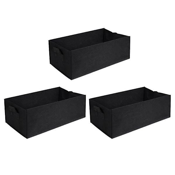 stk Planteposer Rodkontrolpose Gallon Plante Blomst Planteskolepose Pose Sort 30X60CM Sort Black 30X60CM