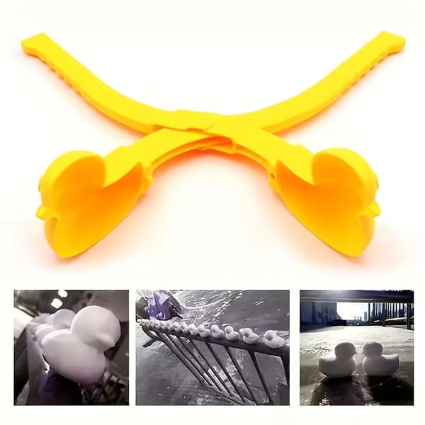 Alt i ét sneboldssæt med and, snemand og hjerteforme Snowball Clips (Random 4 Pieces)
