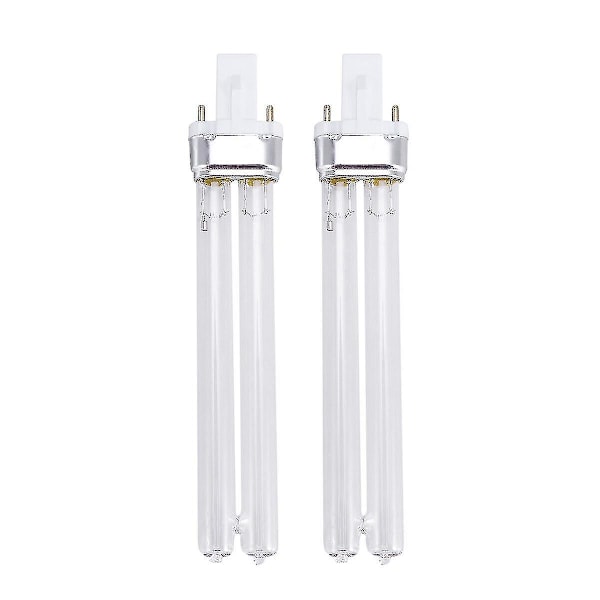 2024 2 stk. 11W Ultraviolet UV Desinfektionslamper UV Steriliseringslamper til Sterilisator Fiskedam (G23 Lampesokkel)-m.77