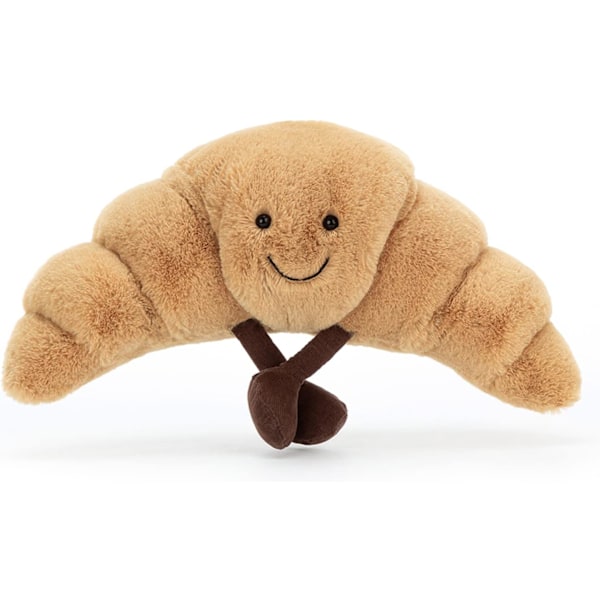 Jellycat Amuseables Croissant -pehmolelu, pieni 8,5 tuumaa | Leivonnaiset-pehmolelu | Hauska lahjaidea