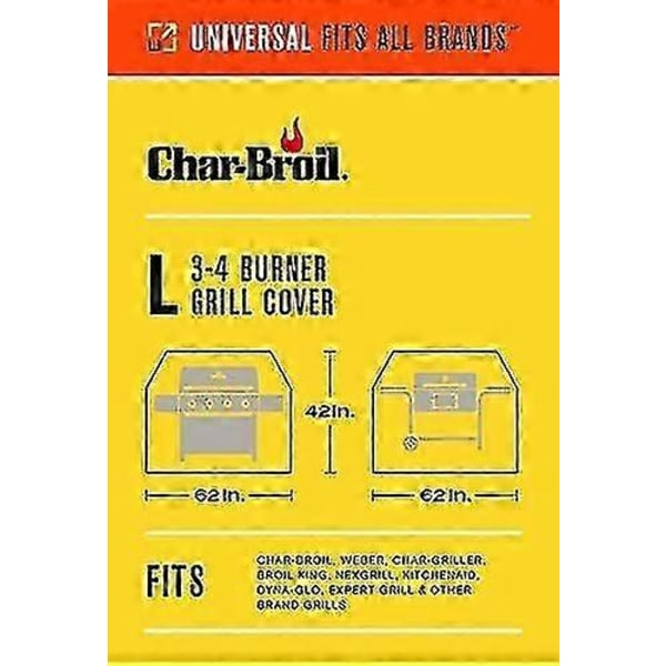 Char-Broil Grillöverdrag för 3-4 Brännare - Stort Grillöverdrag{EE}