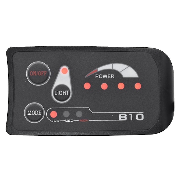 S810 Elektrisk Cykelmätare LED-Display Ip65 36v Uart för Elektrisk Cykel Elektrisk Cykelmätare (sm 5pin)- Perfet