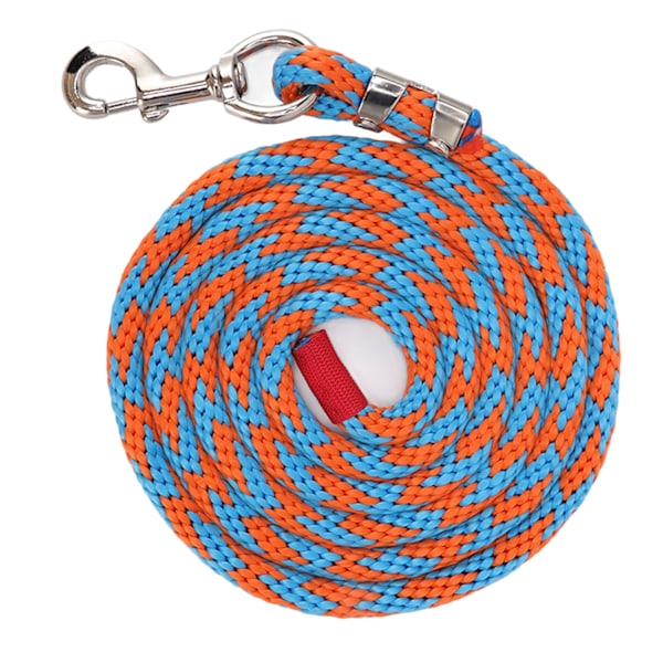 Hästkoppel Förtjockad Dragtålig Nylon Hästlina för Boskap Husdjur Hästträning 2 meter Lång Blå Orange