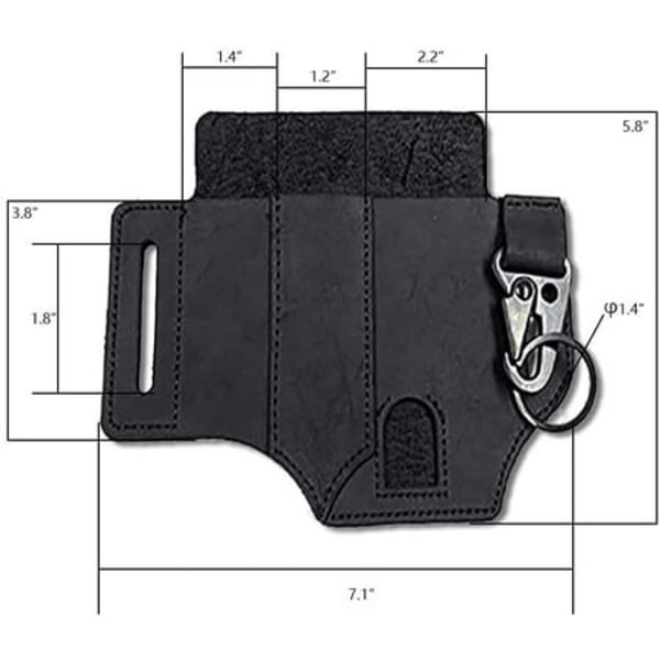 Multifunktionel Holster, 3-lomme Organisations Holster,